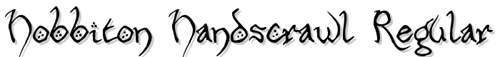 Hobbiton Handscrawl Regular font